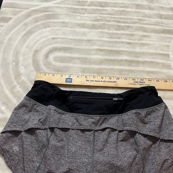 lululemon athletica Black and Gray Athletic Shorts Women 8 - Picture 8 of 8